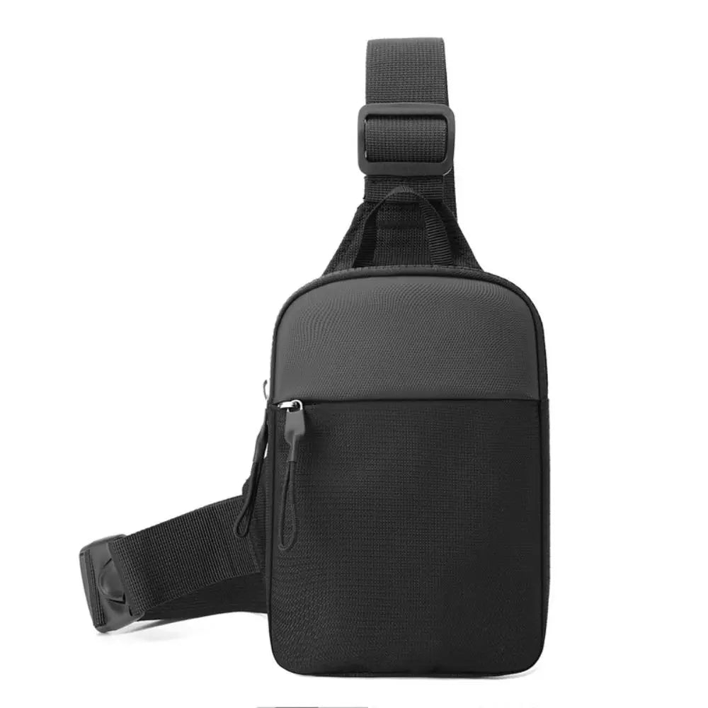 Men's Chest Bag Fashion Small Canvas Shoulder Crossbody Bag Mini Cloth Sling Sport Handbag
