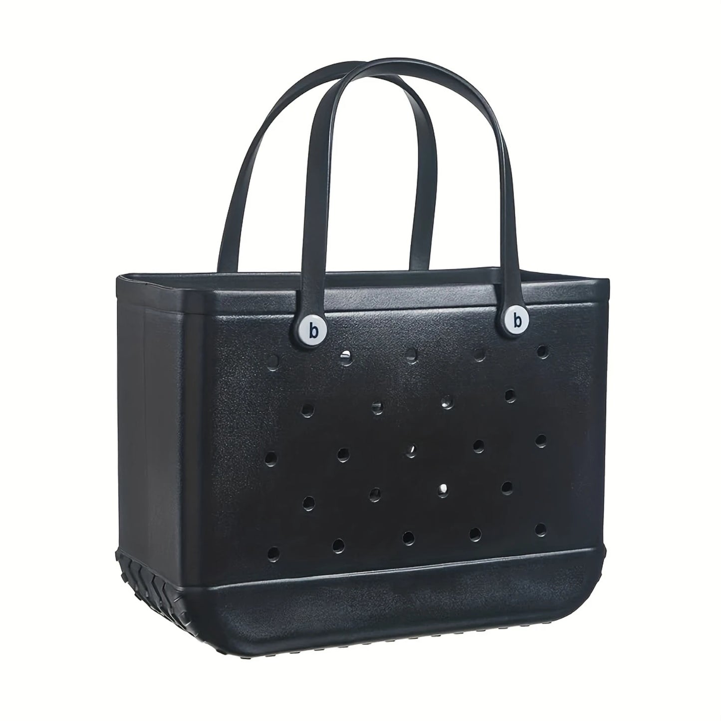 Rubber Tote Bag Large Capacity Sundry Handbag Outdoor Bag for Travel Beach Swimming Solid Color Waterproof Bag