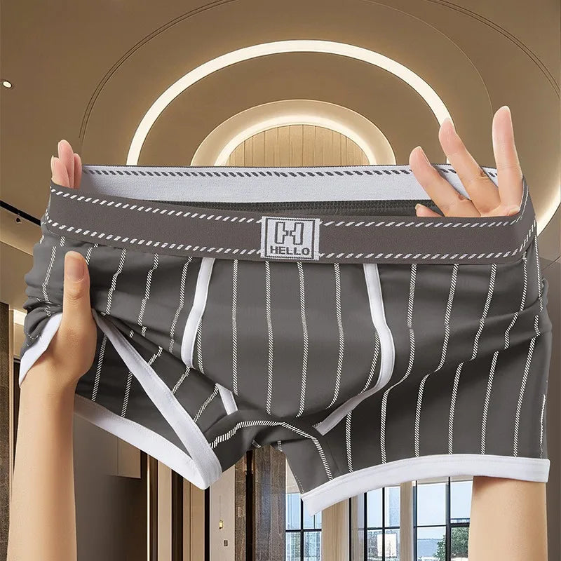 Briefs And Boxers Boxer Shorts Cotton Striped Men Underwear