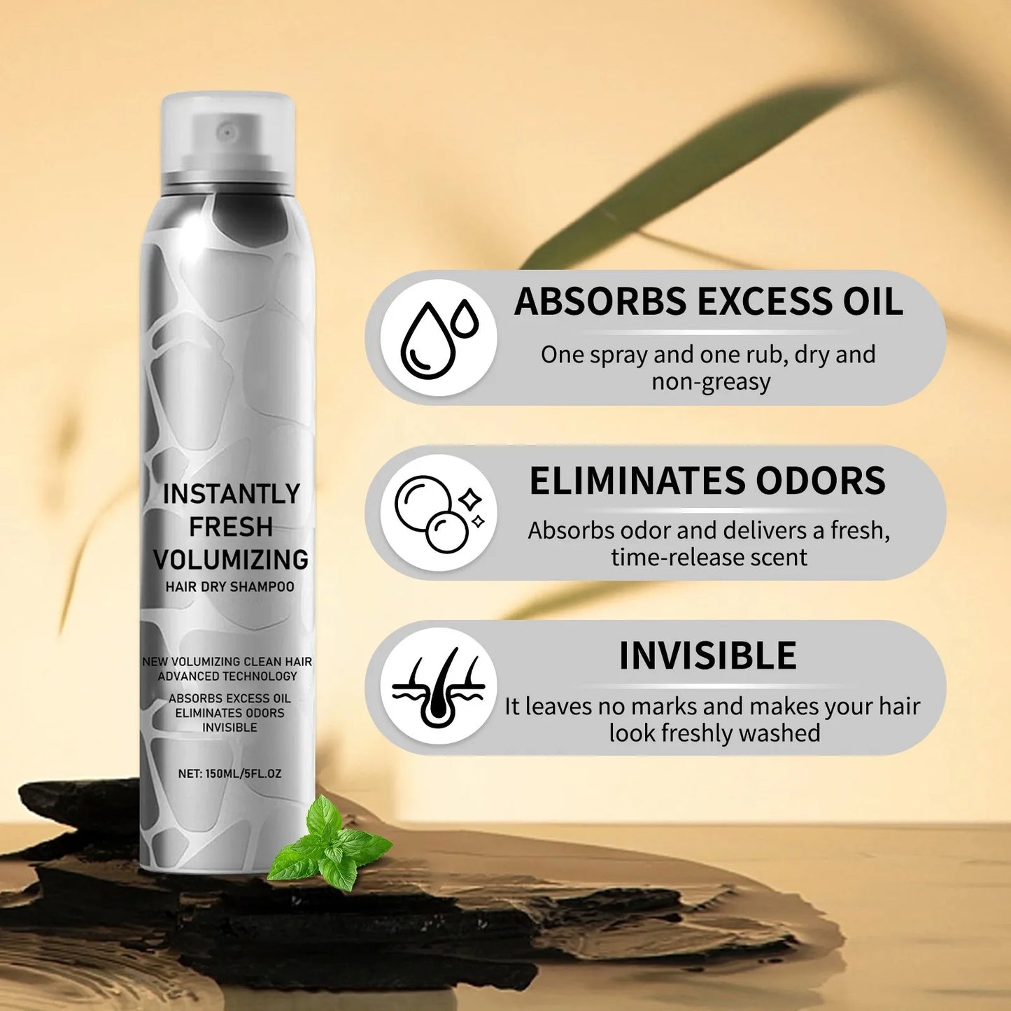 1 2 3 PCS Halovida Dry Shampoo Instantly Fresh Volumizing Hair Dry Shampoo Volumizing Dry Shampoo For Dark Hair Natural Dry Shampoo Volumizing Spray 150ml