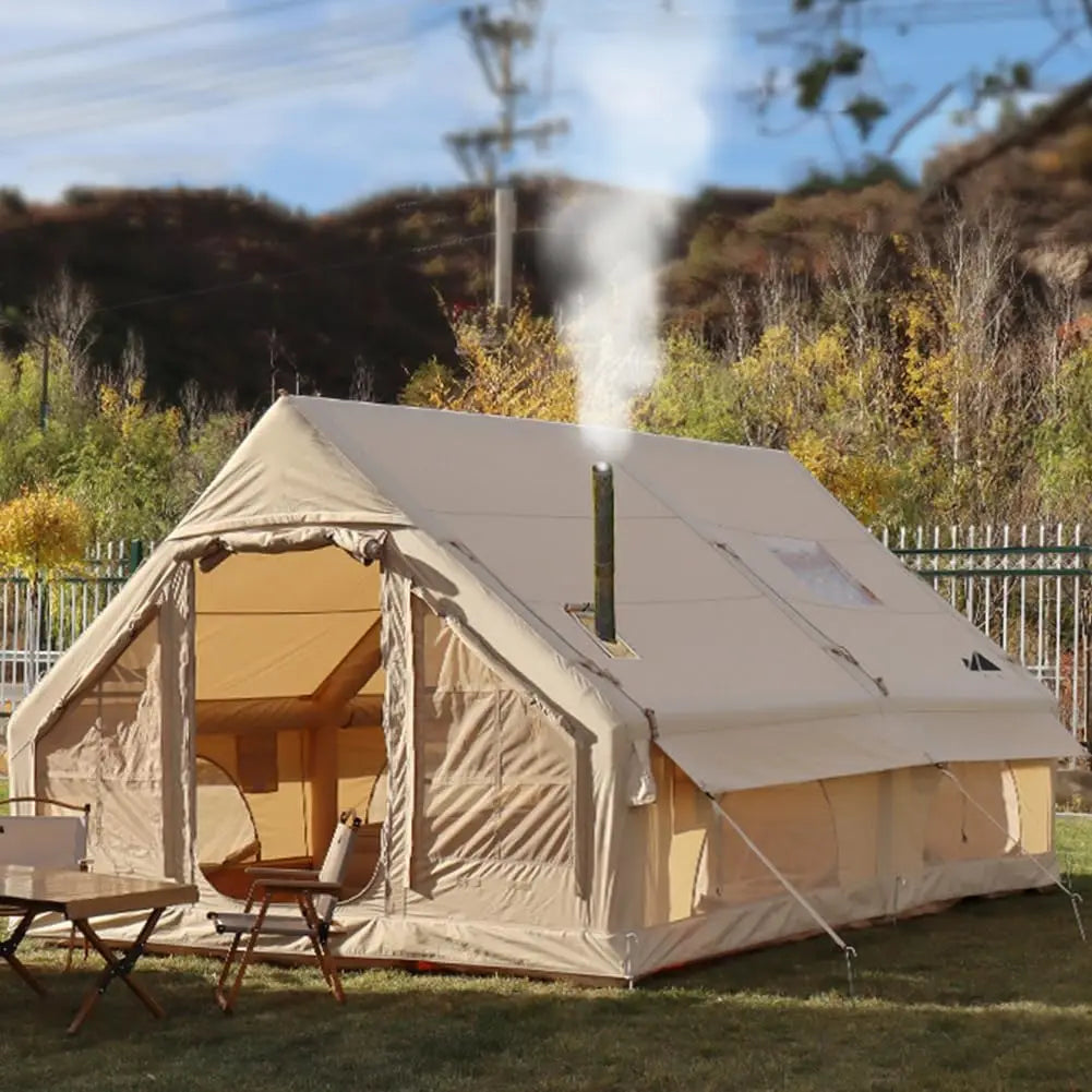 Inflatable Camping Tent Easy Setup Waterproof Windproof Outdoor Self Supporting Air Tent for Family