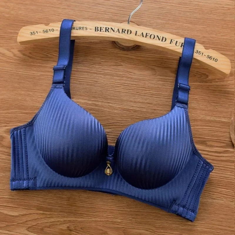 Sexy Wireless Push Up Bra No Steel Ring Seamless 8cm Thick Padded Lingerie for Women Comfort Adjustable Straps
