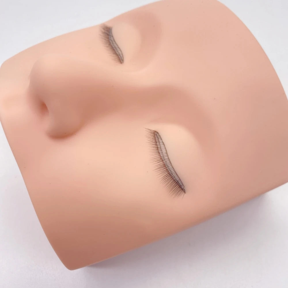 3D Lashes Eyelash Extension Mannequin Head High Quality Silicone Practice Tool Realistic Texture