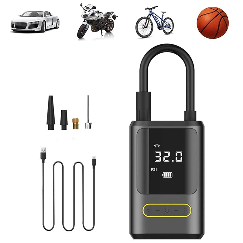 1 Piece Wireless Car Air Compressor Electric Tire Inflator Pump for Motorcycle Bicycle Boat Auto Tyre Balls Inflatable