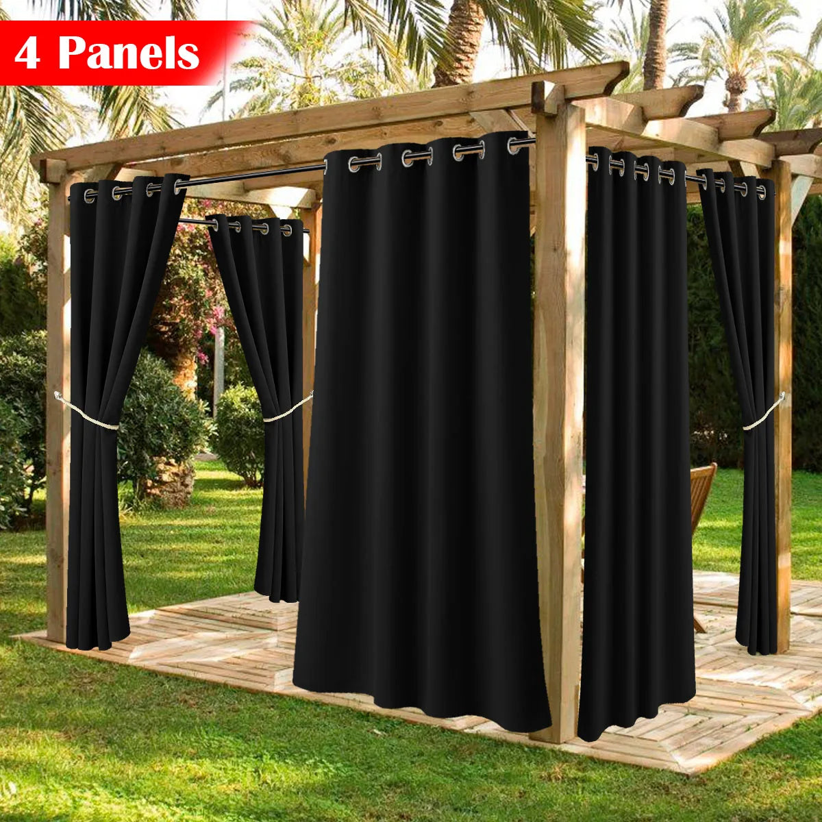 Waterproof Outdoor Patio Curtains with UV Protection for Home and Office