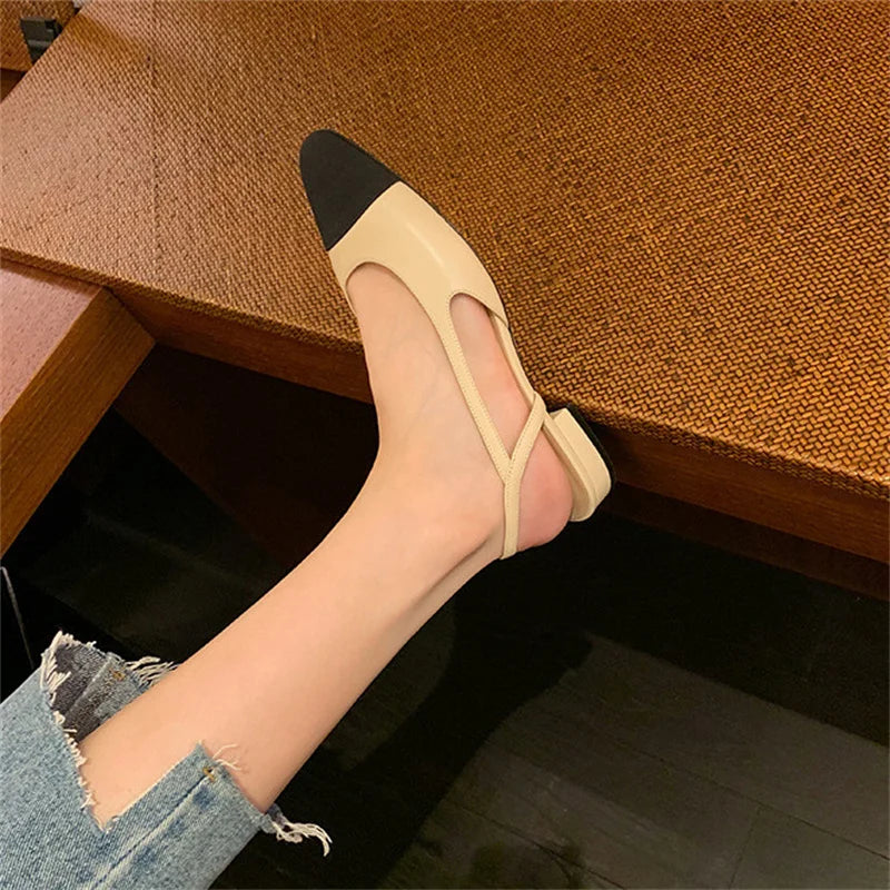 All Match Flat Shoes Women Sandals Non Slip Soft Leisure Shoes Mixed Colors Comfort Low Heel Femme Thick Bottom Designer Shoes