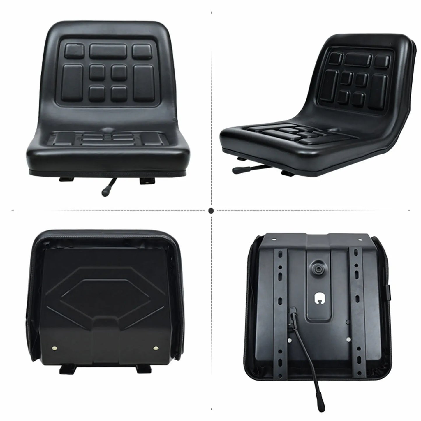 Universal Tractor Suspension Seat with Adjustable Design Durable Steel Frame Comfortable PU Upholstery for Diggers and Mowers