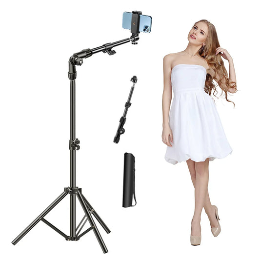 Horizontal Overhead Tripod Adjustable Horizontal Stand for Filming Video Recording Live Stream