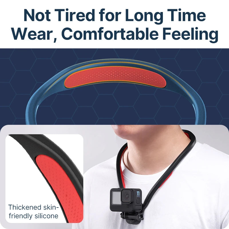 Ulanzi Go Quick II Magnetic Neck Holder Mount For GoPro Hero 12 11 10 9 8 7 6 5 Insta360 DJI Osmo Action Camera Accessorie