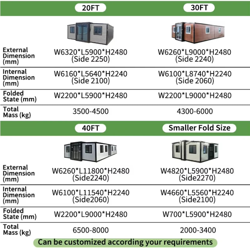 Yugong Tiny Home Modular Container House Prefab Cabin