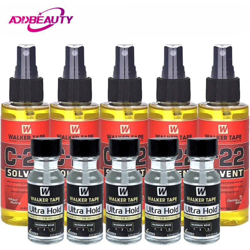 C22 Solvent Glue Remover for Toupee Ultra Walker Tape Glue for Lace Frontal Wigs Adhesive Glue Remover 118ml