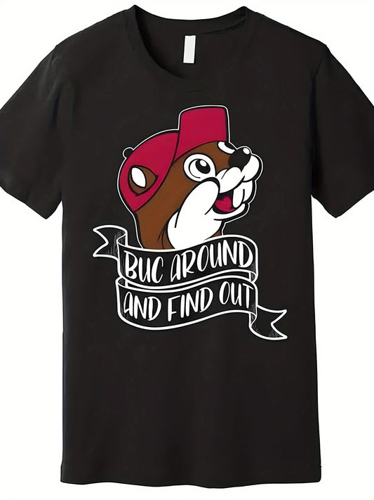 Buc Around and Find Out Men's Premium Cotton Streetwear T-Shirt