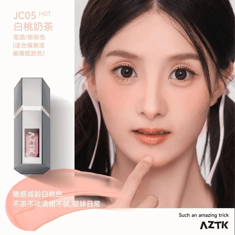 Aztk Liquid Blusher Tanned Jello Color Moisturizing Long Lasting Cheek Face Makeup 5ml