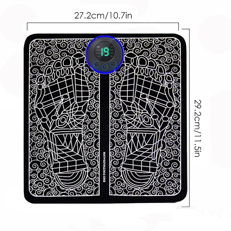 Electric Foot Massager Pad Muscle Massage Relaxation Trainer for Fitness and Home Use