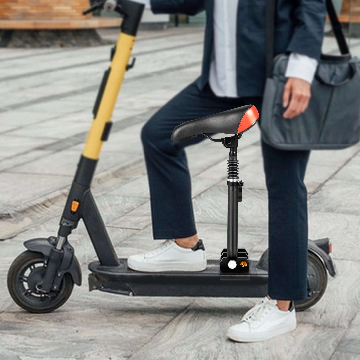 Height Adjustable Seat Cushion Universal Aluminum Alloy Rod and Saddle for Xiaomi M365 and M365 Pro Electric Scooter