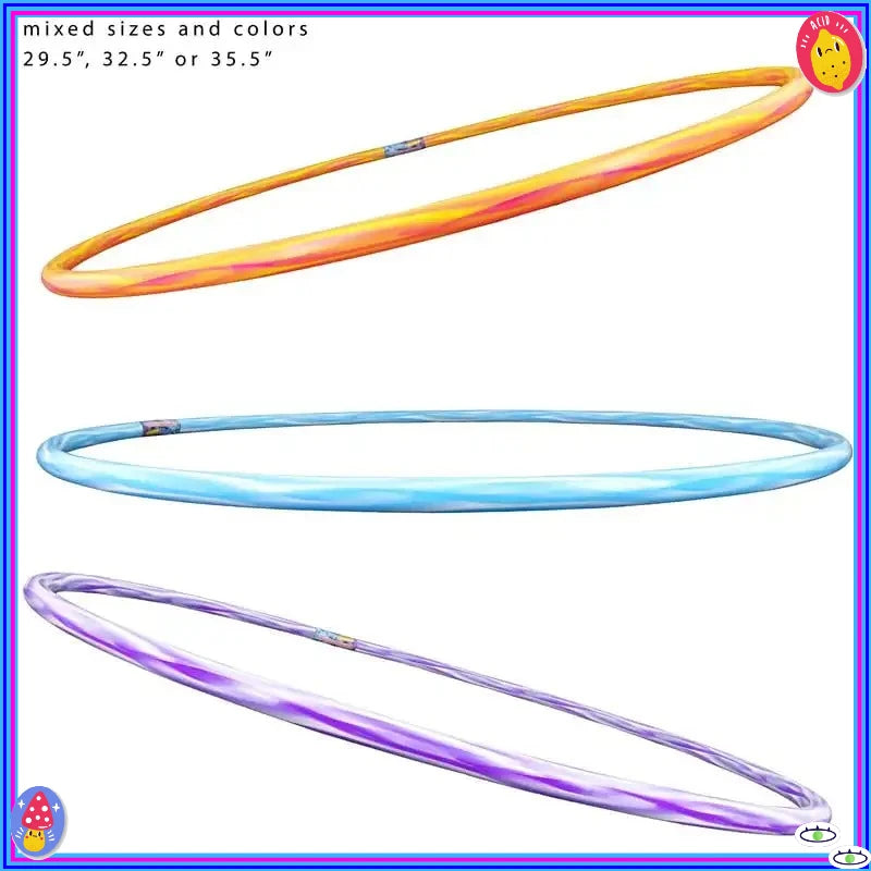 Colorful Tie-Dye Hula Hoop, Fun Outdoor Garden Toy for Kids Ages 6-12, Birthday Gift, Promotes Exercise