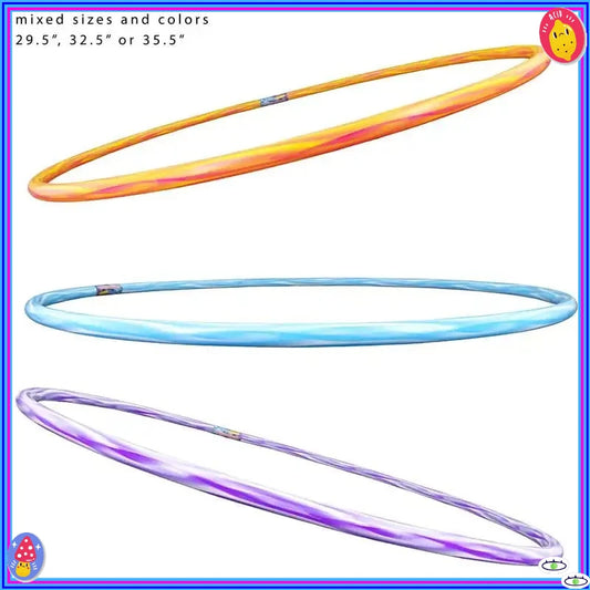 Colorful Tie-Dye Hula Hoop, Fun Outdoor Garden Toy for Kids Ages 6-12, Birthday Gift, Promotes Exercise