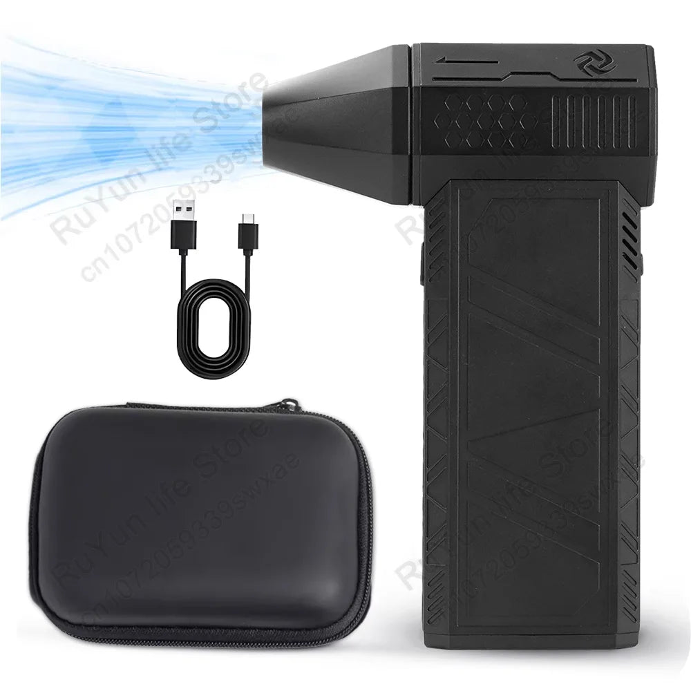 CAER Turbo Jet Violent Fan with Storage Bag 130000RPM Wind Speed 52m/s Portable Mini Air Blower Handheld Car Dust Blowing Tools