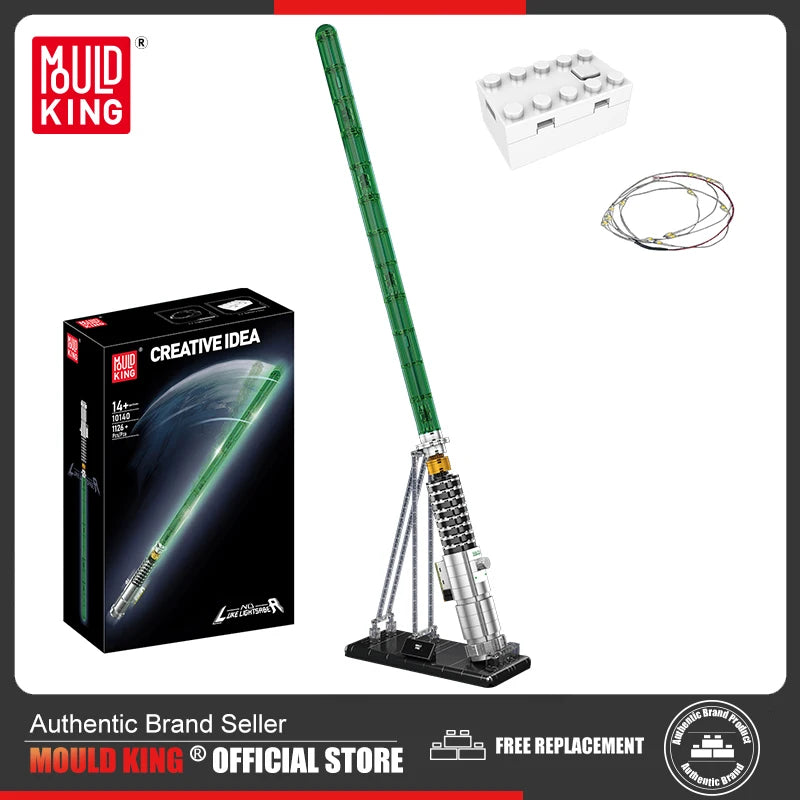 Mould King 10140 Star Plan Toys The MOC Space Movie Lightsaber Building Block (1126+PCS) Assembly Brick Toys Kids Christmas Gift