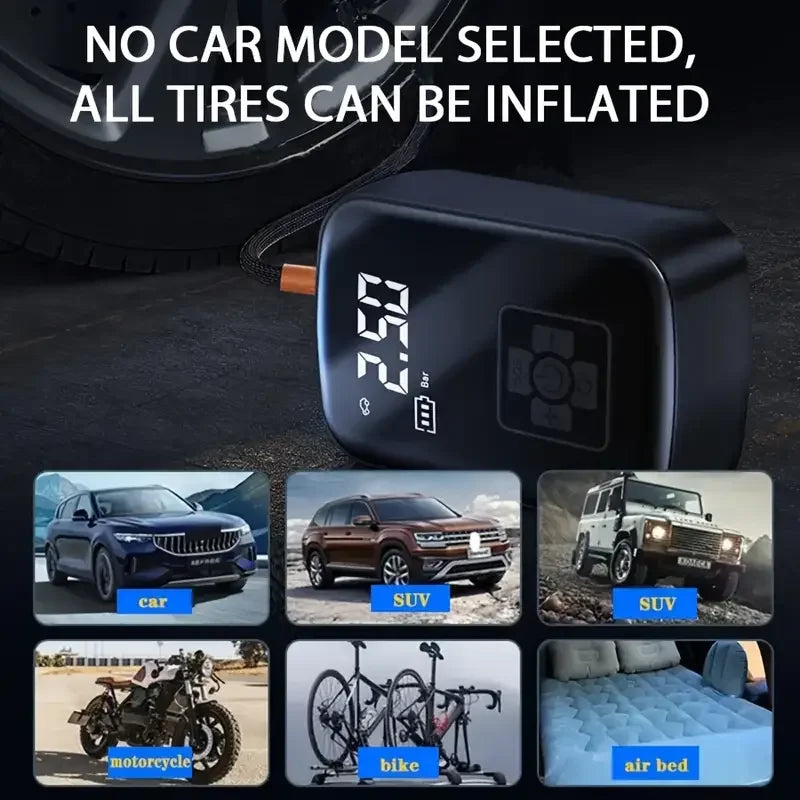 1 Piece Wireless Car Air Compressor Electric Tire Inflator Pump for Motorcycle Bicycle Boat Auto Tyre Balls Inflatable