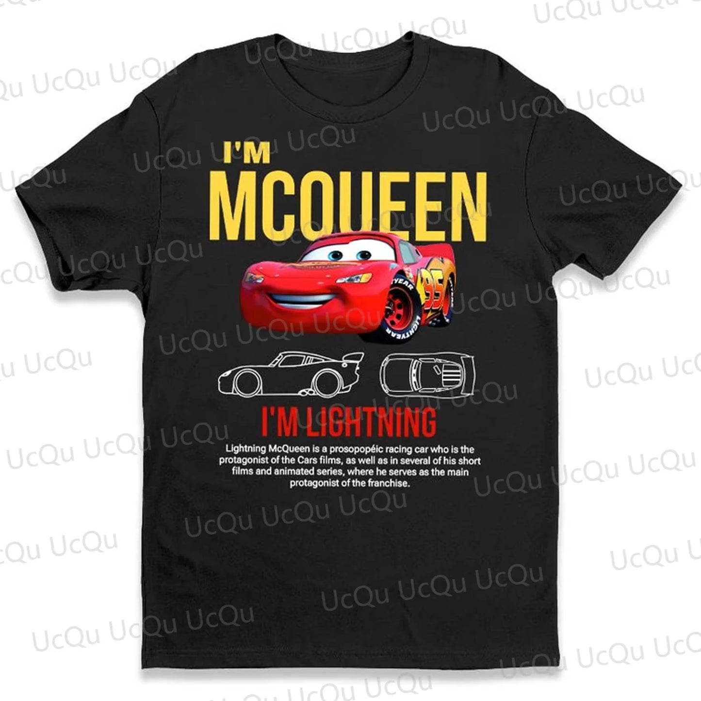 2025 The Cars Lightning McQueen And Sally Summer Cotton T-Shirt With Pajama Pants Oversized Suit For Adults And Kids Unisex Clothing