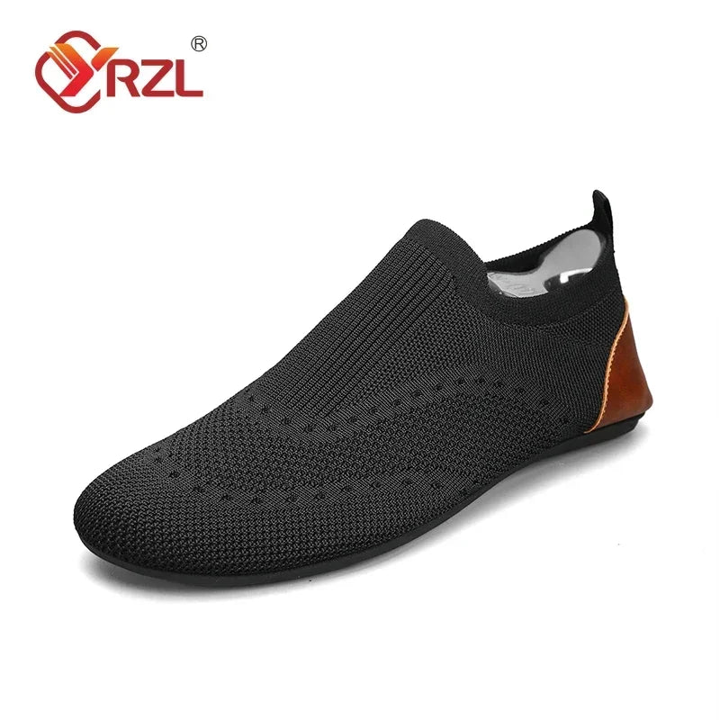 Yrzl Men's Soft Driving Moccasins High Quality Breathable Mesh Casual Loafers Slip On Walking Shoes