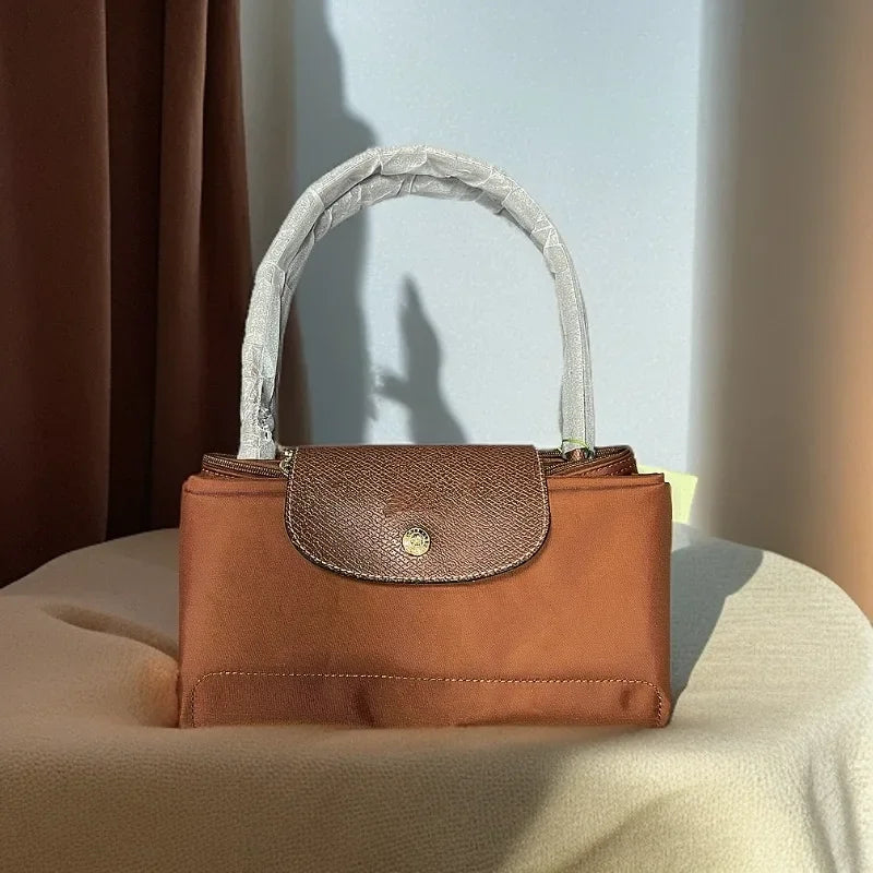 French Dragon Large Handbag Classic Dumpling Tote Shoulder Bag for Women