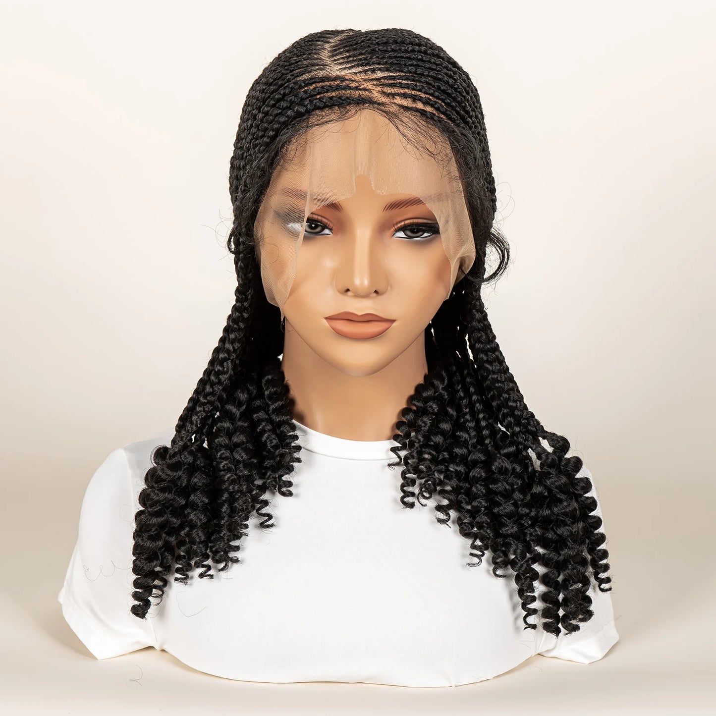 Synthetic Cornrow Braided Wigs for Women 14 Inch Full Lace Braids Wig Short Black Knotless Wig 2025 New Hairstyle