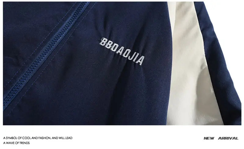 Reflective Striped Jacket Windbreaker Coat 2024 Men Hip Hop Streetwear Zipper Up Jacket Harajuku Thin Coats Sports Black Blue