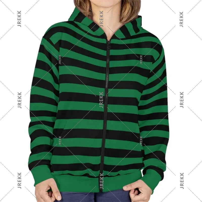 2025 Essentials Zip Hoodie Stripe Classic Fashion Streetwear Hooded Coat Rich Color Selection Spring Casual Loose Sweatshirt