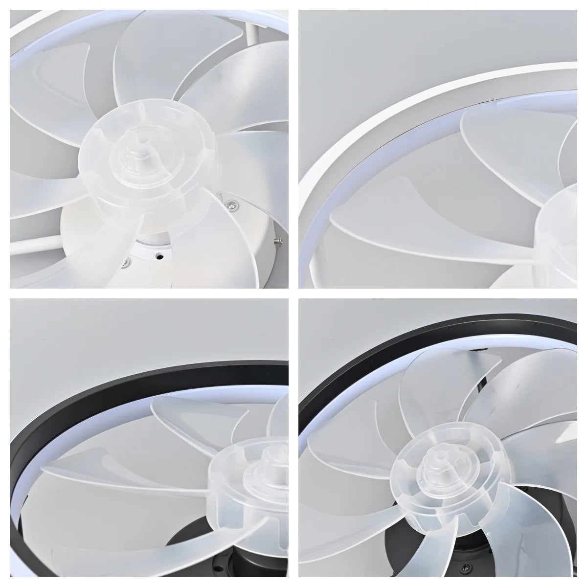 2 In 1 Modern Smart Ceiling Fan With Light And Remote Control For Bedroom Living Room And Restaurant Decor LED Flush Mount Ceiling Fan