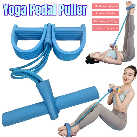 Pedal Pulling Resistance Band Sit Up Assistant Slimming Belly Female Fitness Yoga Equipment