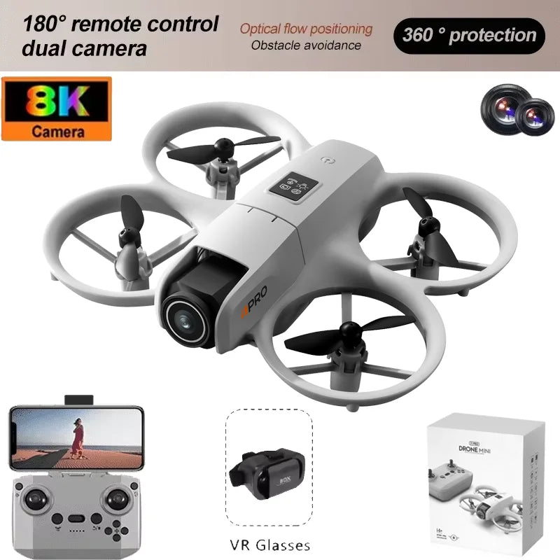 I1PRO Mini Drone Professional 8K HD Camera Drone 5G WIFI FPV UAV With Screen Remote Control Aerial Quadcopter Toy Gift