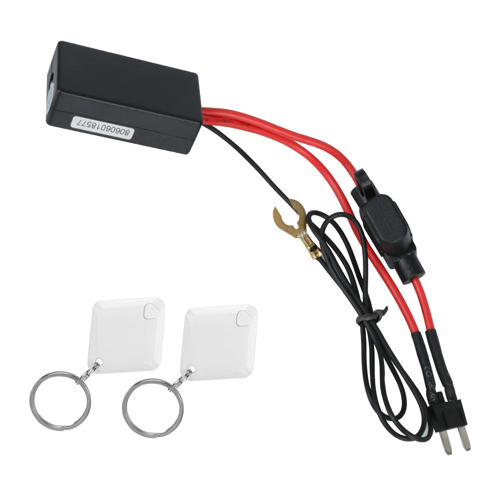 For Gasline Car Motorcycle RFID Wireless Anti Theft Device Engine Lock Anti Robbery System Circuit Cut Off Immobilizer 12V M506