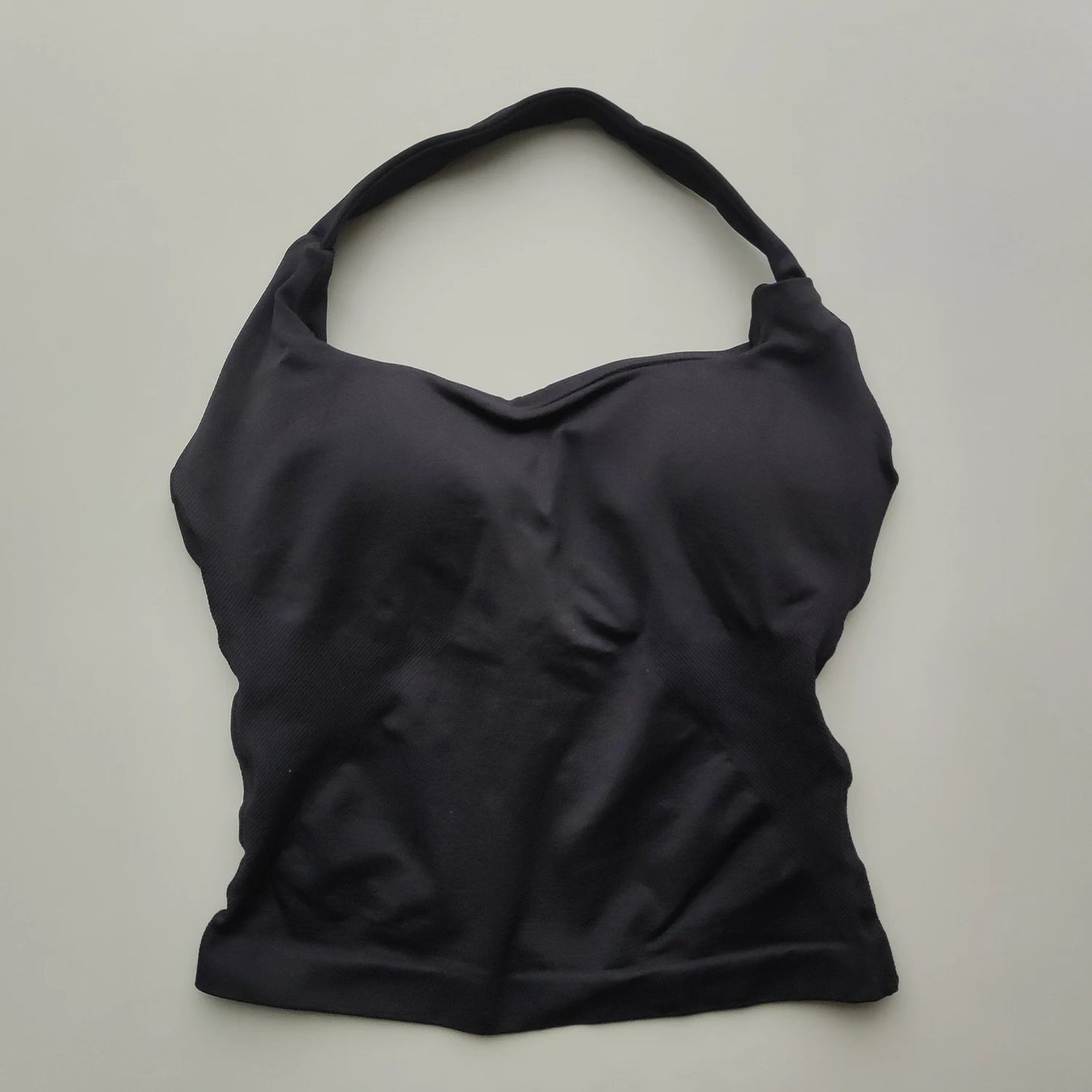 Ashlimo Impact Halter Top Gym Tops Women Backless Design Yoga Tank Tops Push Up Sports Bra Fitness Workout Activewear