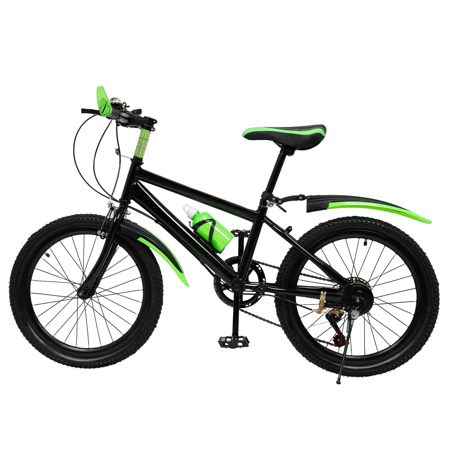 20 Inch Children's Mountain Bike 6 Speed Double Disc Brake Premium Mountain Bike with Suspension Fork for Kids Girls and Boys