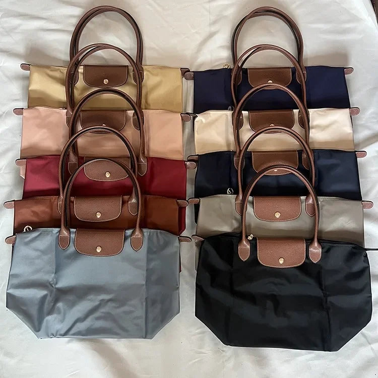 French Dragon Large Handbag Classic Dumpling Tote Shoulder Bag for Women