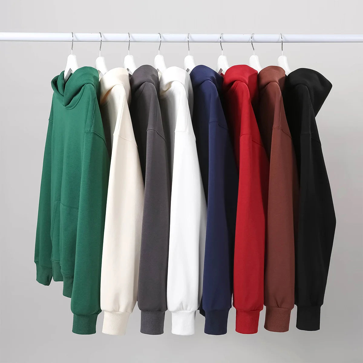 16.9oz 480gsm Heavy Weight Cotton Plus Velvet Hooded Sweater for Men and Women Thick Polar Fleece Pullover Hoodie