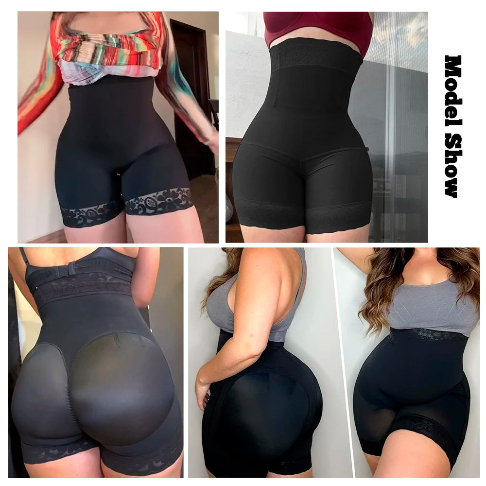 Belly Slimming Panties High Waist Girdles Shorts Colombian Shapers BBL Abdominal Reducing Corset Buttock Lifter Female Underwear