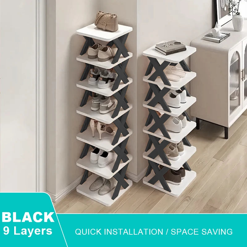Shoe Rack Storage Organizer Detachable Multi Layer Simple Shelf Eco Friendly Plastic Cabinet