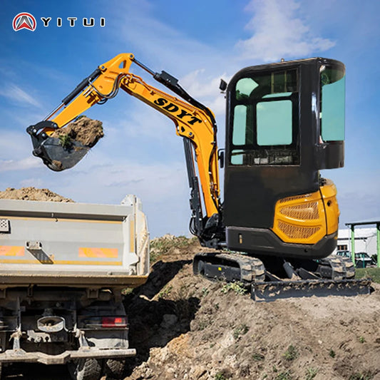 Customized built 1.2 Ton Mini Excavator New Kubota Engine Mini Digger Crawler Mini Excavator For Sale