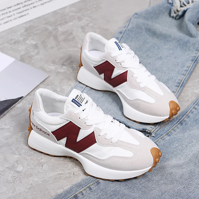 Women Summer Fashion Mesh Breathable Lace Up Sports Platform Shoes Designer Sneakers Casual Walking Shoes