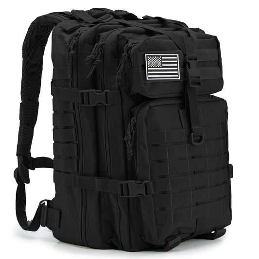 QTQY 30L 50L Tactical Backpack for Men Travel Survival Outdoor 3P Assault Pack EDC Molle Hiking Trekking Hunting Bag