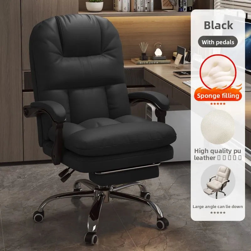 Computer Chair, Home, Comfortable, Reclining, Office Chair, Sedentary, Sofa, Boss, Study, Desk, Bedroom, Backrest, Chair