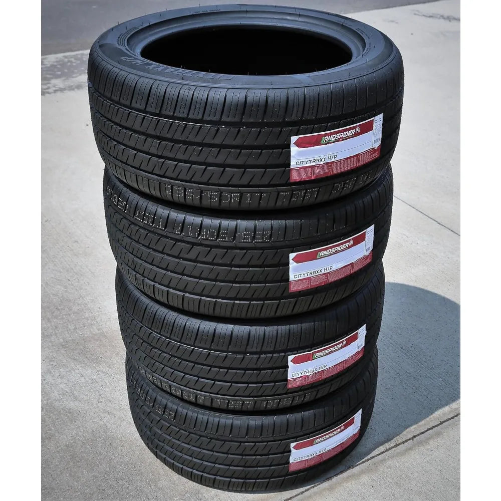 Set of Four Citytraxx HP All Season Passenger Car High Performance Radial Tires 215 55R17 215 55ZR17 215 55 17 98W Load Range XL 4 Ply BSW Black Side Wall