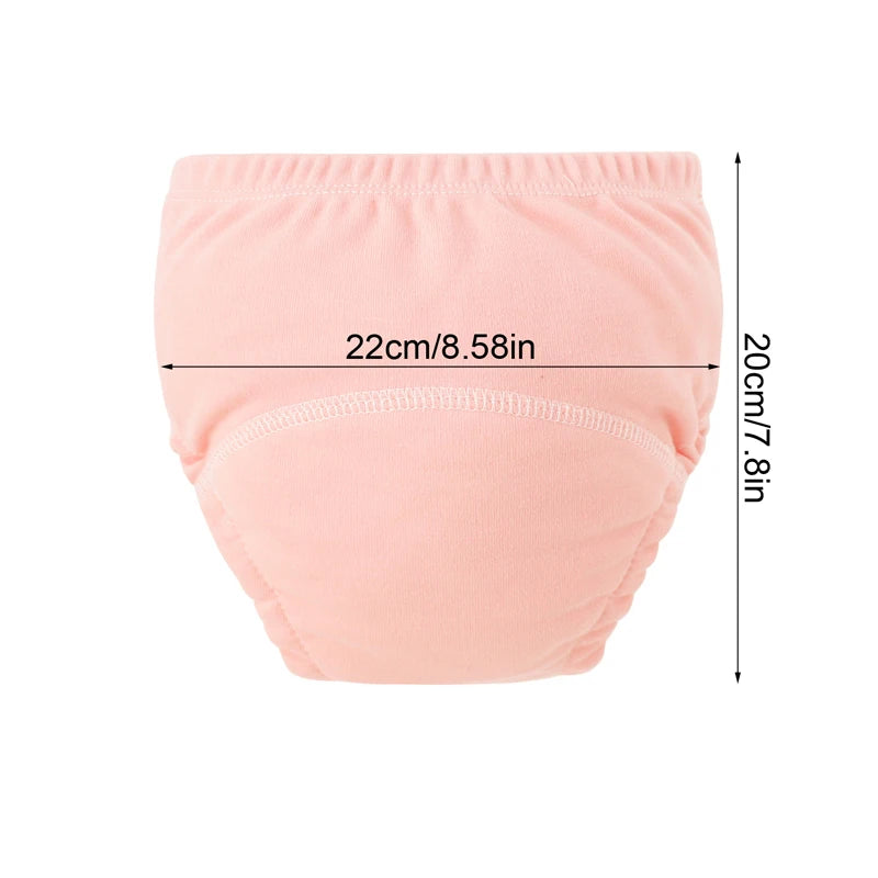 3 Pcs Baby Diaper Training Pants for Girls and Boys Washable Infant Cloth Diapers Reusable Kids Underwear Toddler Shorts