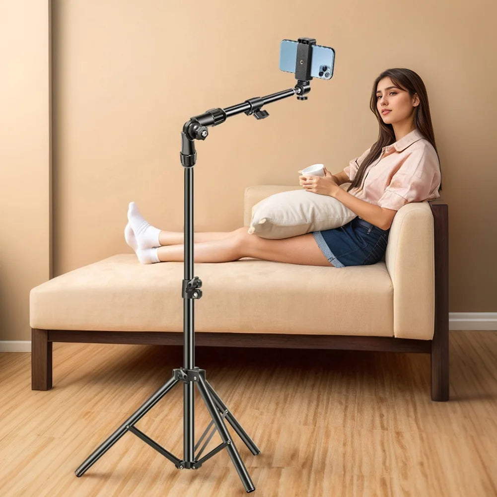 Horizontal Overhead Tripod Adjustable Horizontal Stand for Filming Video Recording Live Stream