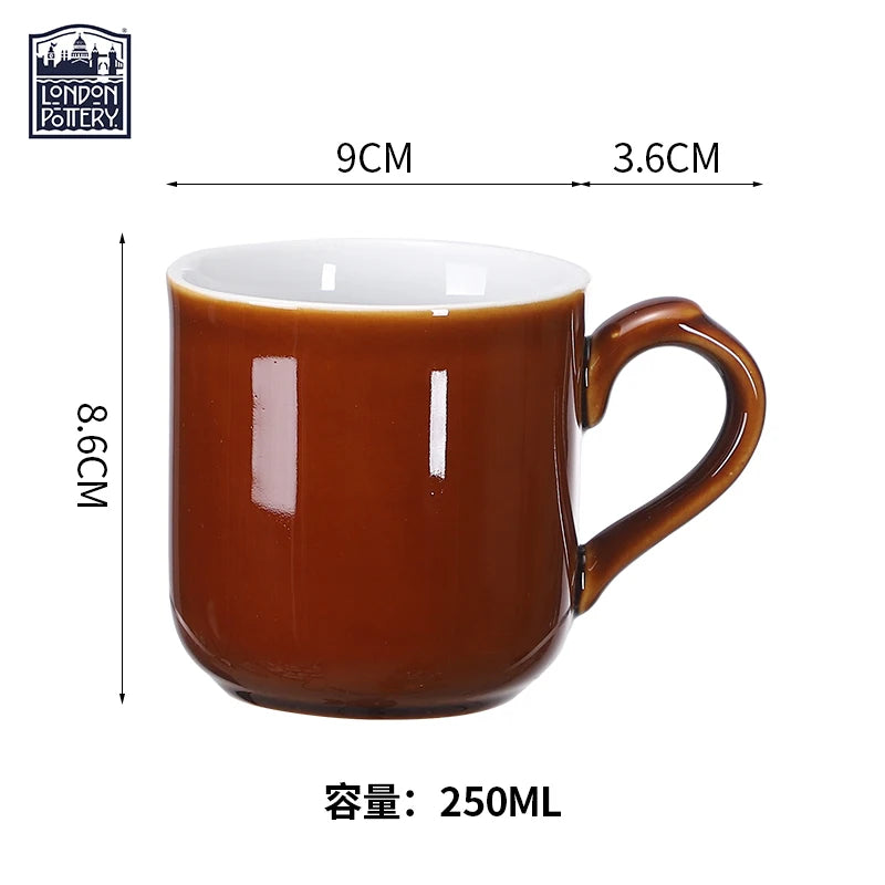 London Pottery 250ML mug coffee cups ceramics & pottery drink items coffee mug colorful drinkware coffee and tea tools for mate