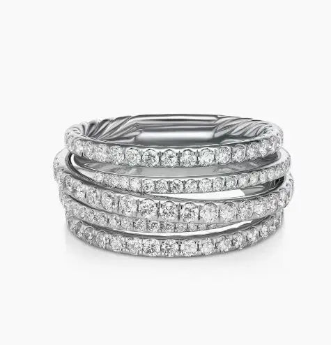 High Quality Stylish 925 Silver DY Latest Ring for Everyday Wear