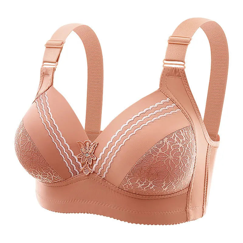 BC Cup Large Size No Steel Ring Comfortable Lingerie Push Up Breathable Women's Underwear Thin Cup Lenceria Femenina